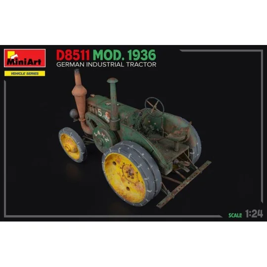 German Industrial Tractor D8511 Mod. 1936, 1/24 - MiniArt 24005 German Industrial Tractor D8511 Mod. 1936, 1/24 - MiniArt 24005