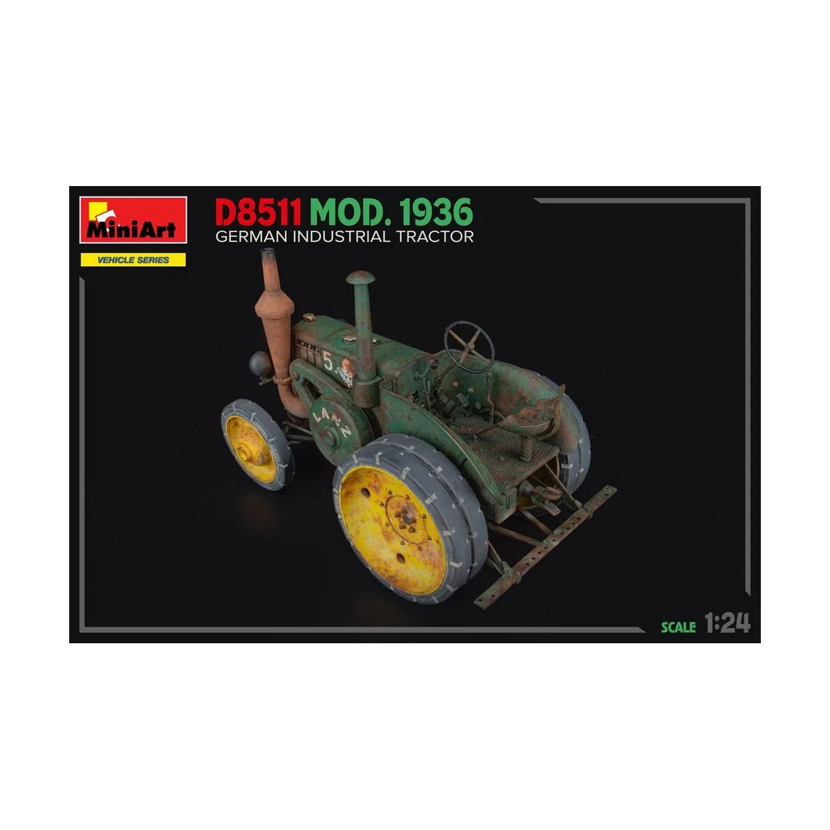 German Industrial Tractor D8511 Mod. 1936, 1/24 - MiniArt 24005 German Industrial Tractor D8511 Mod. 1936, 1/24 - MiniArt 24005