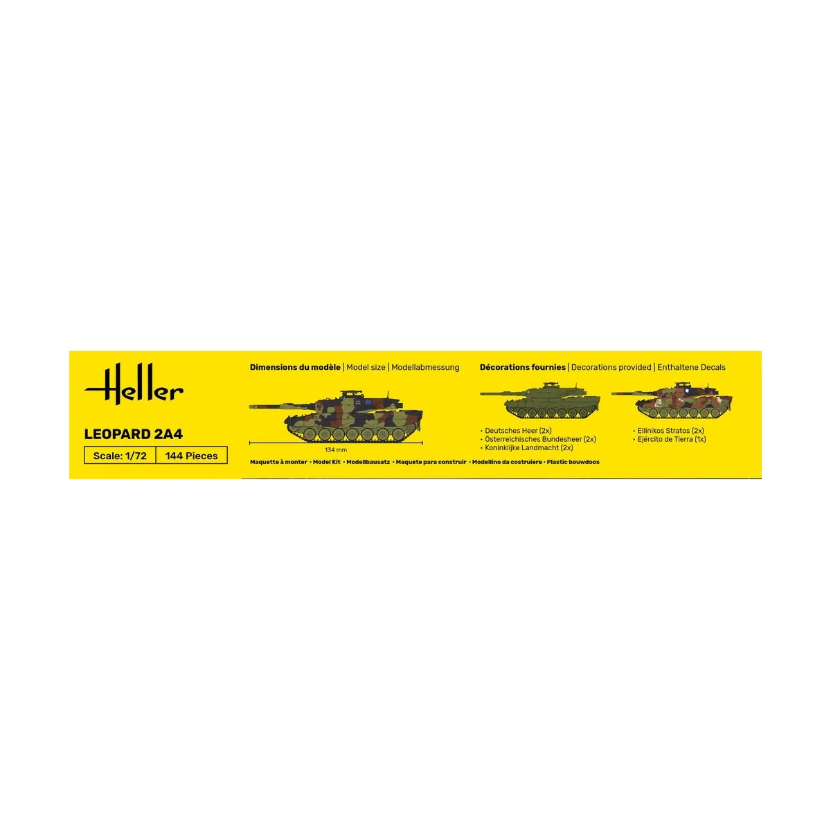 STARTER KIT Leopard 2A4, 1/72 - Heller 35800 STARTER KIT Leopard 2A4, 1/72 - Heller 35800