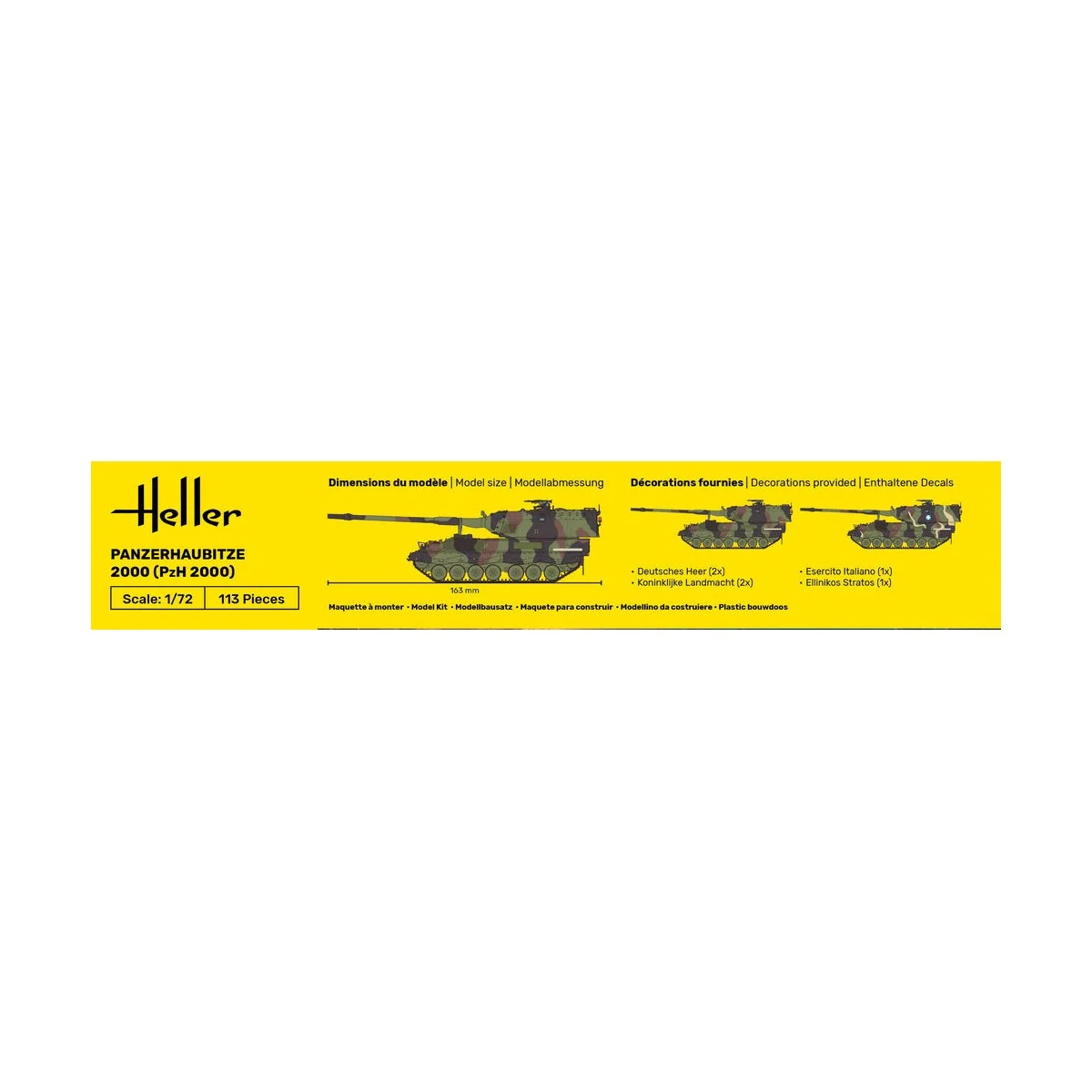 Panzerhaubitze 2000 (PzH 2000), 1/72 - Heller 30803 Panzerhaubitze 2000 (PzH 2000), 1/72 - Heller 30803