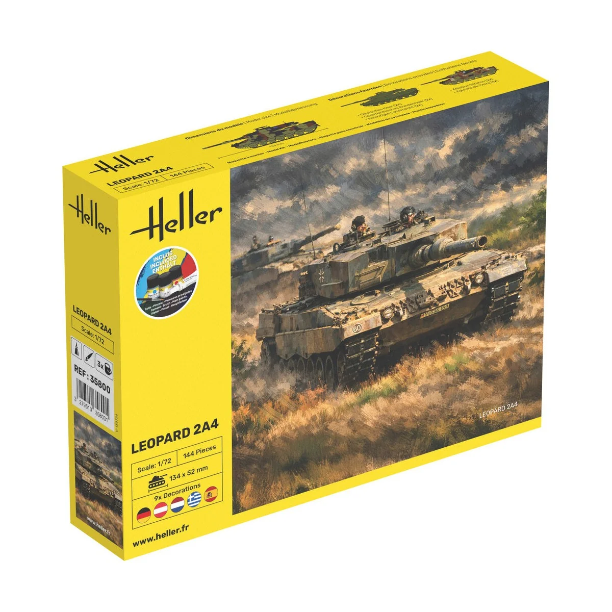 STARTER KIT Leopard 2A4, 1/72 - Heller 35800 STARTER KIT Leopard 2A4, 1/72 - Heller 35800