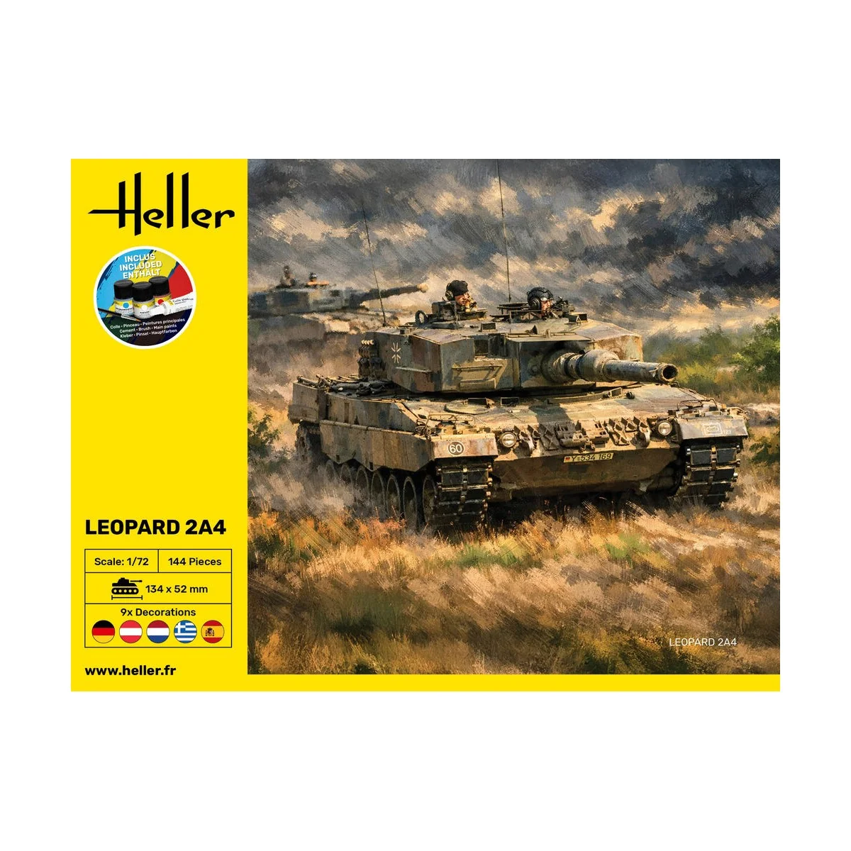 STARTER KIT Leopard 2A4, 1/72 - Heller 35800 STARTER KIT Leopard 2A4, 1/72 - Heller 35800