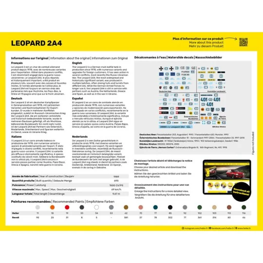 Leopard 2A4, 1/72 - Heller 30800 Leopard 2A4, 1/72 - Heller 30800