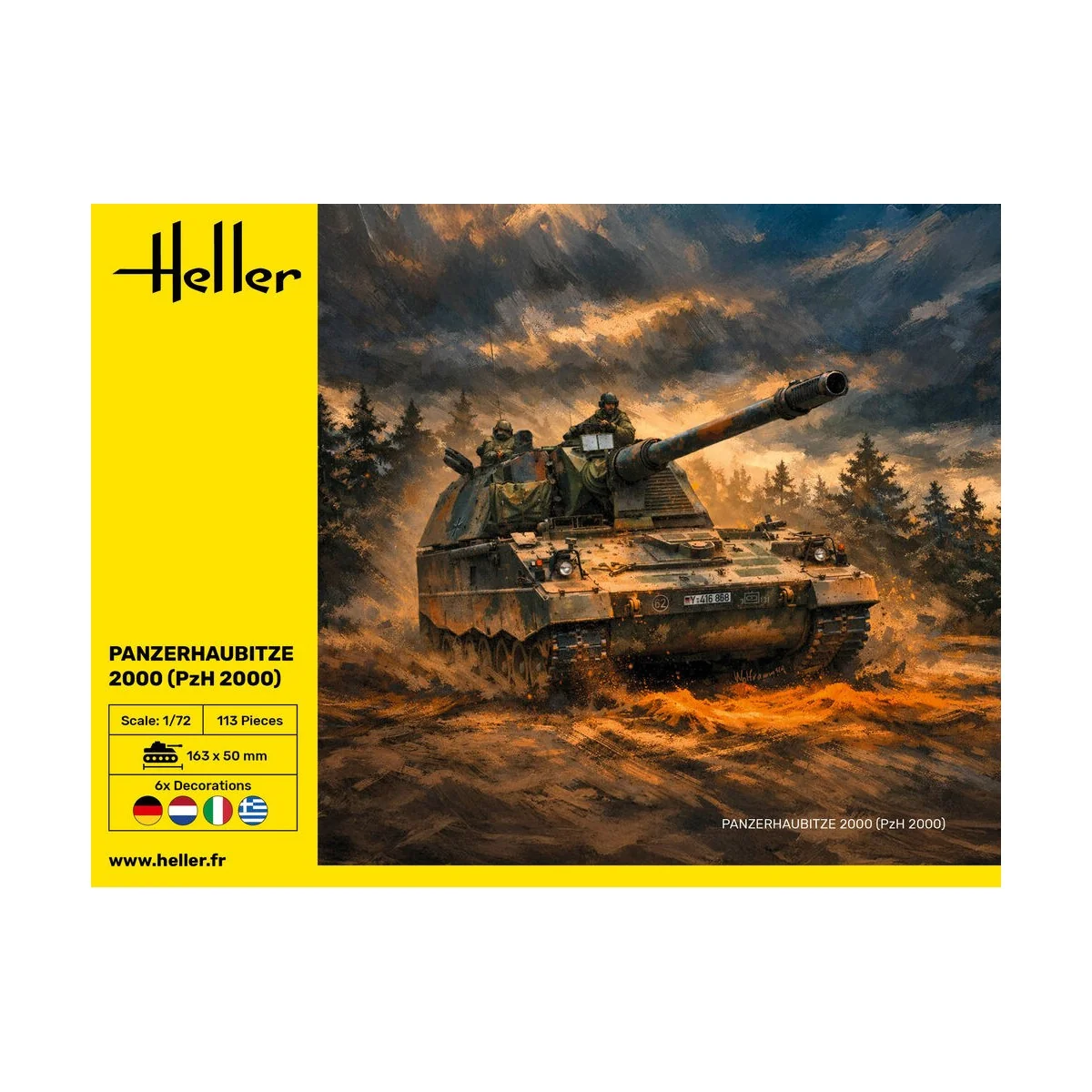 Panzerhaubitze 2000 (PzH 2000), 1/72 - Heller 30803 Panzerhaubitze 2000 (PzH 2000), 1/72 - Heller 30803