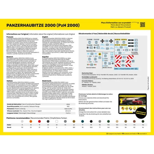 Panzerhaubitze 2000 (PzH 2000), 1/72 - Heller 30803 Panzerhaubitze 2000 (PzH 2000), 1/72 - Heller 30803