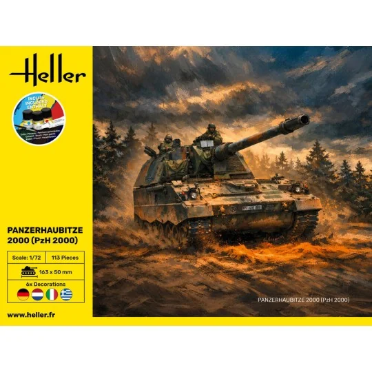 STARTER KIT Panzerhaubitze 2000 (PzH 2000), 1/72 - Heller 35803 STARTER KIT Panzerhaubitze 2000 (PzH 2000), 1/72 - Heller 35803