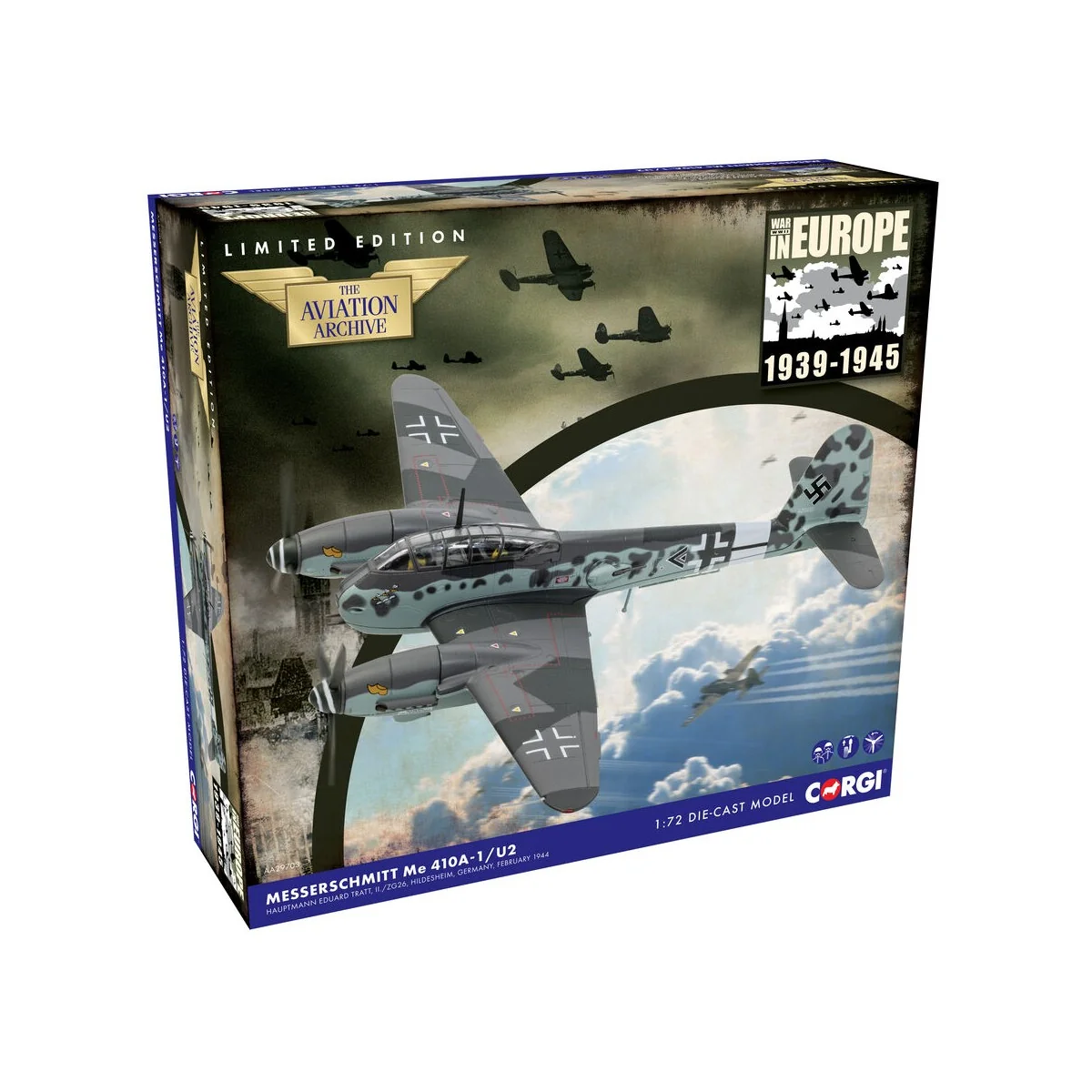 Messerschmitt Me 410A-1/U3, Hauptmann Eduart Tratt, 1943, 1/72 - Co... Messerschmitt Me 410A-1/U3, Hauptmann Eduart Tratt, 1943, 1/72 - Co...