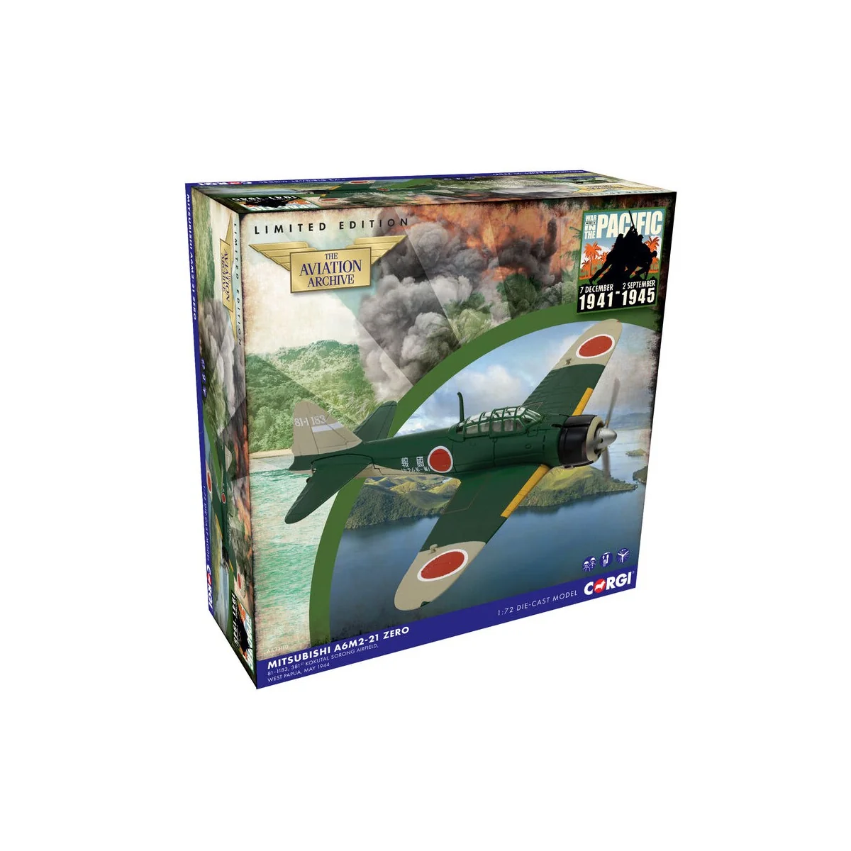 Mitsubishi A6M2-21 Zero, Jeffman Island, 1944, 1/72 - Corgi AA33110 Mitsubishi A6M2-21 Zero, Jeffman Island, 1944, 1/72 - Corgi AA33110