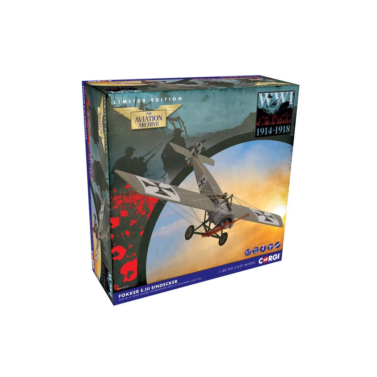 Fokker E.III Eindecker, E339/16, Lt. Josef Jacobs, 1916, 1/48 - Cor... Fokker E.III Eindecker, E339/16, Lt. Josef Jacobs, 1916, 1/48 - Cor...