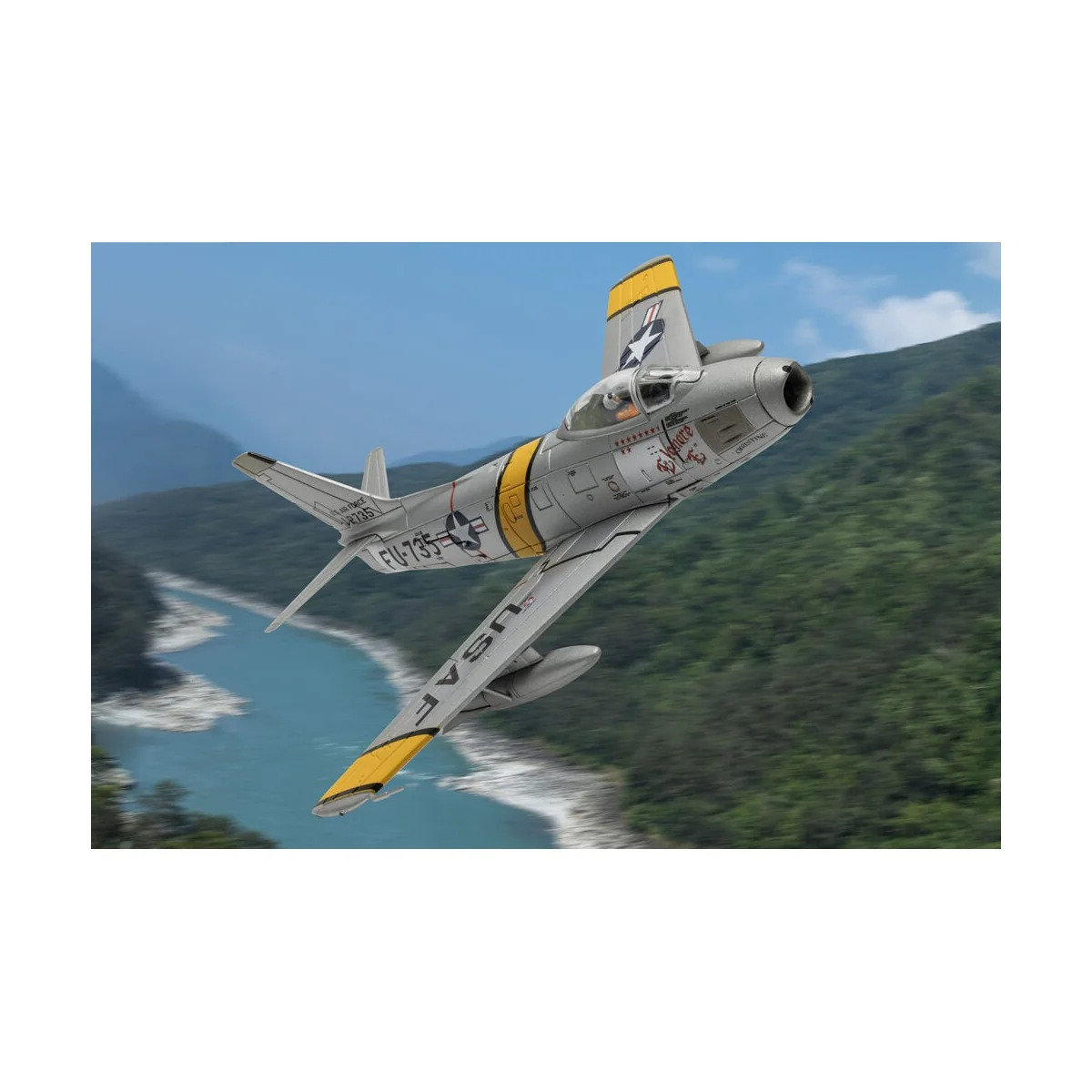 North American F-86E Sabre, Eleanor ‘E’ CHRISTINE, William T. ‘Bill... North American F-86E Sabre, Eleanor ‘E’ CHRISTINE, William T. ‘Bill...