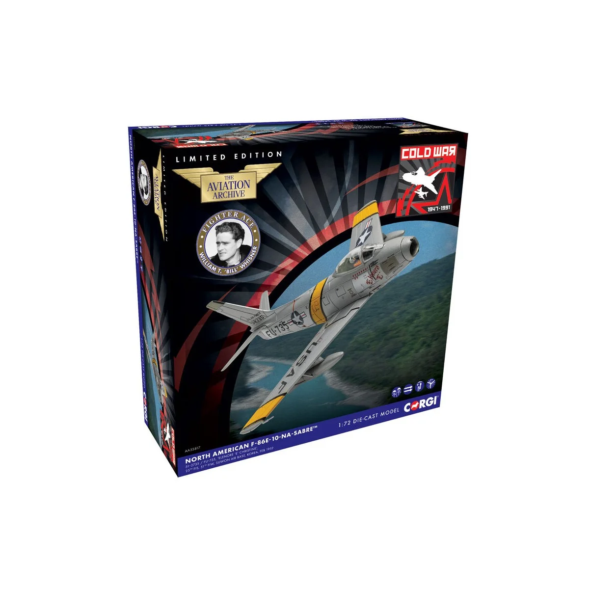 North American F-86E Sabre, Eleanor ‘E’ CHRISTINE, William T. ‘Bill... North American F-86E Sabre, Eleanor ‘E’ CHRISTINE, William T. ‘Bill...
