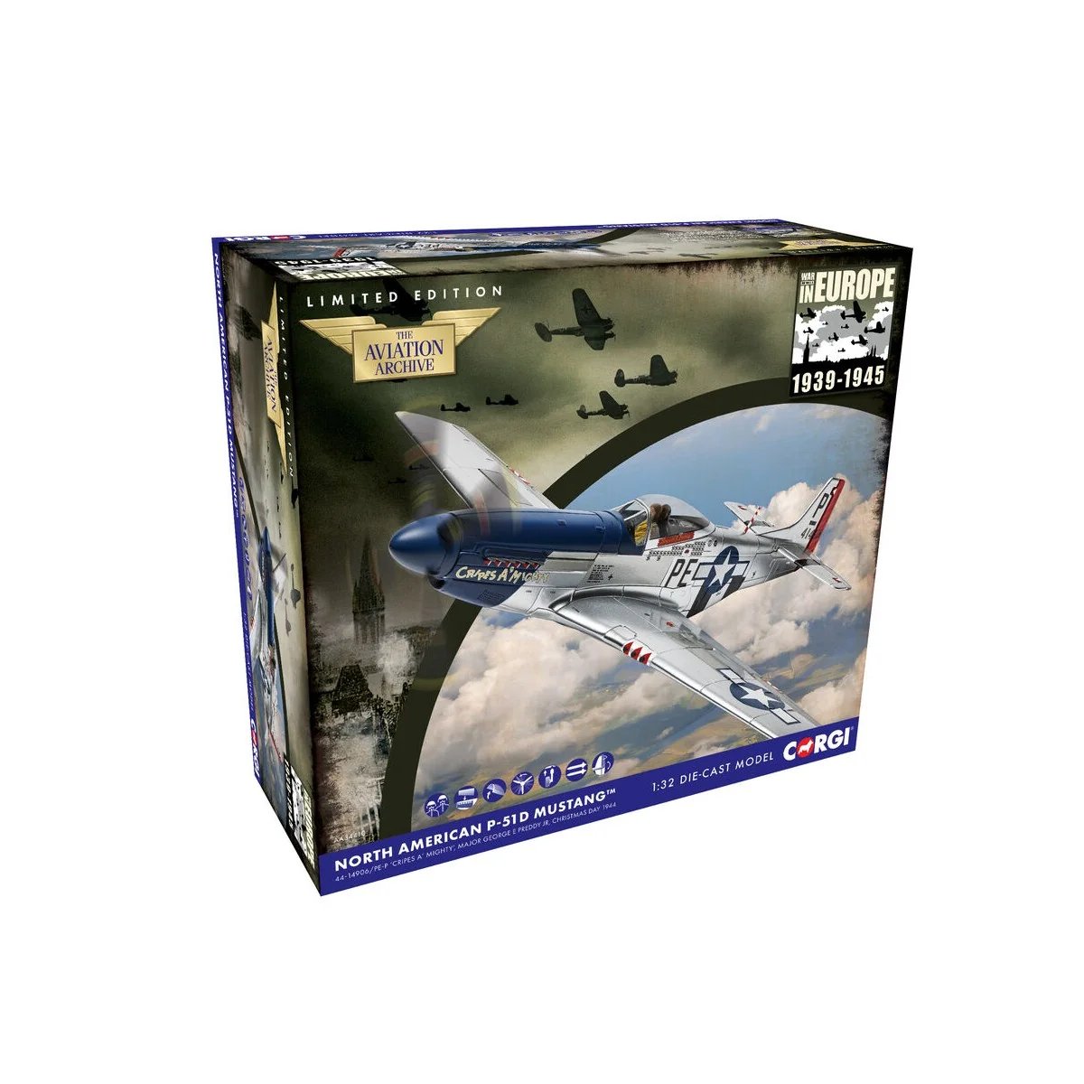North American P-51D Mustang, 'Cripes A'Mighty', George Preddy, 194... North American P-51D Mustang, 'Cripes A'Mighty', George Preddy, 194...