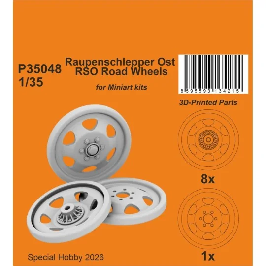 Raupenschlepper Ost RSO Road Wheels for Miniart, 1/35 - CMK 129-P35048 Raupenschlepper Ost RSO Road Wheels for Miniart, 1/35 - CMK 129-P35048