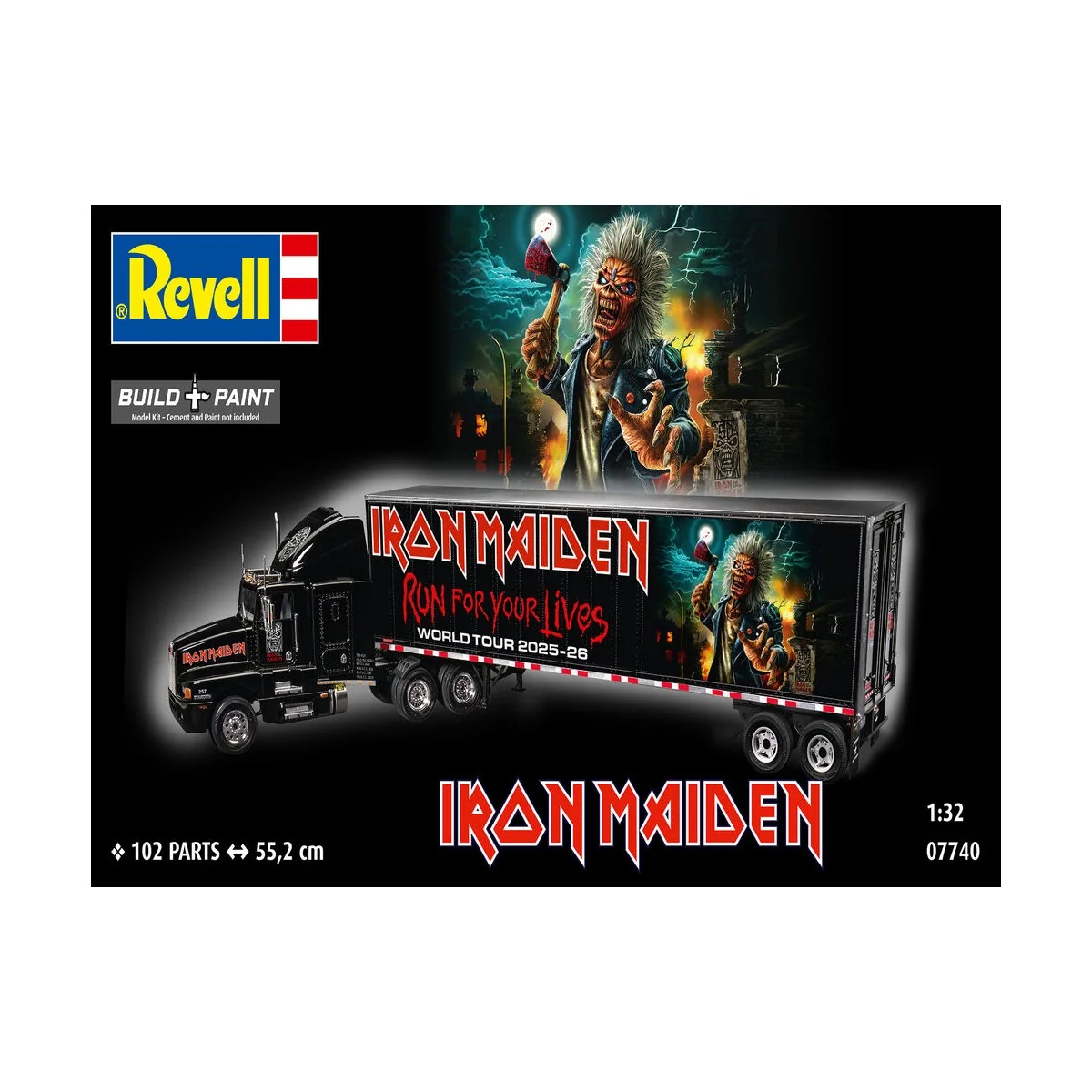 Tour Truck Iron Maiden (50th Anniversary), 1/32 - Revell 07740