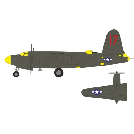 B-26C-45 Marauder US national insignia & tail marking for ICM, 1/48...