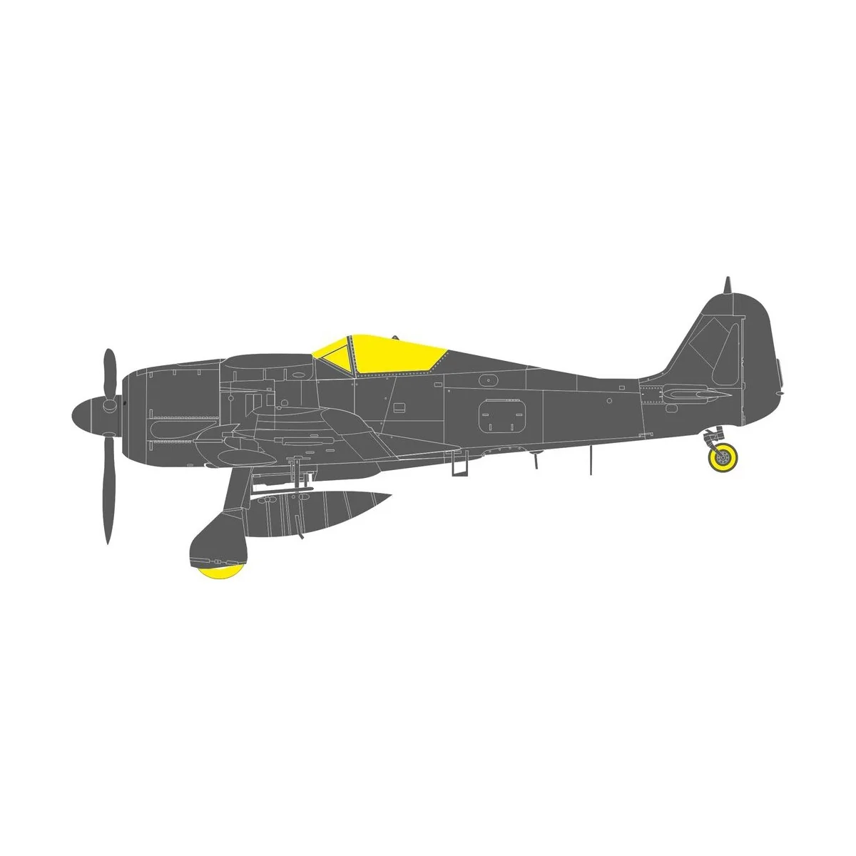 Fw 190A-8 Tface for Hobby Boss, 1/48 - Eduard Accessories EX1190 Fw 190A-8 Tface for Hobby Boss, 1/48 - Eduard Accessories EX1190