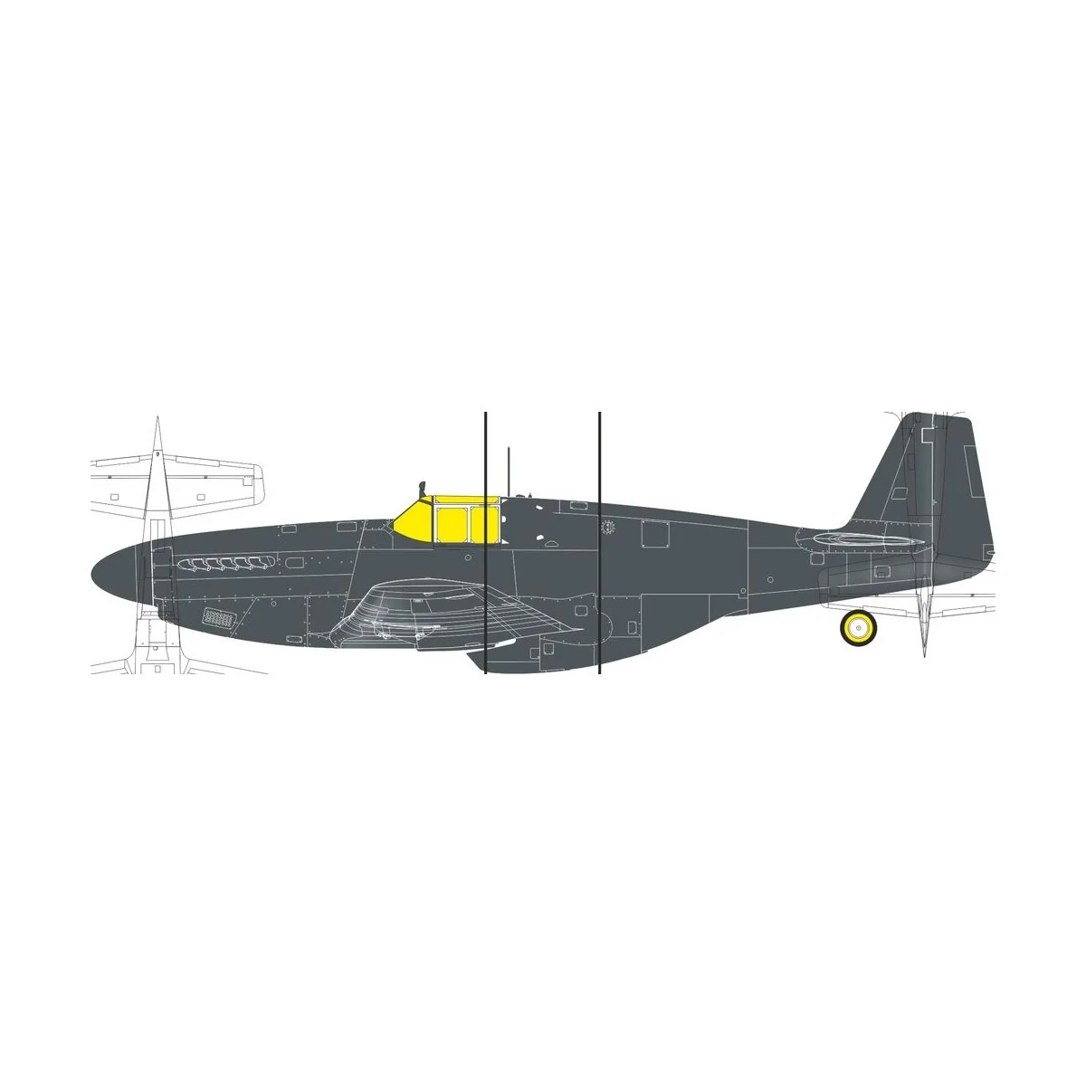 P-51B Birdcage Canopy Tface for Eduard, 1/32 - Eduard Accessories J... P-51B Birdcage Canopy Tface for Eduard, 1/32 - Eduard Accessories J...
