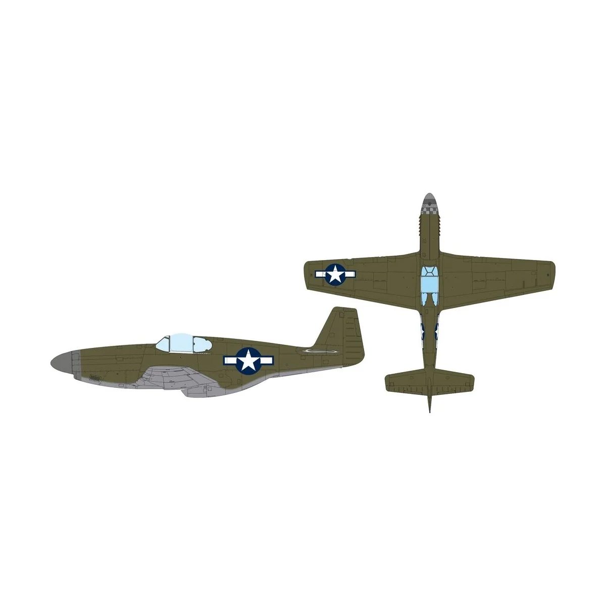 P-51B US national insignia for Eduard, 1/32 - Eduard Accessories JX353 P-51B US national insignia for Eduard, 1/32 - Eduard Accessories JX353