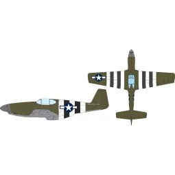 P-51B US national insignia & D-Day stripes for Eduard, 1/32 - Eduar...