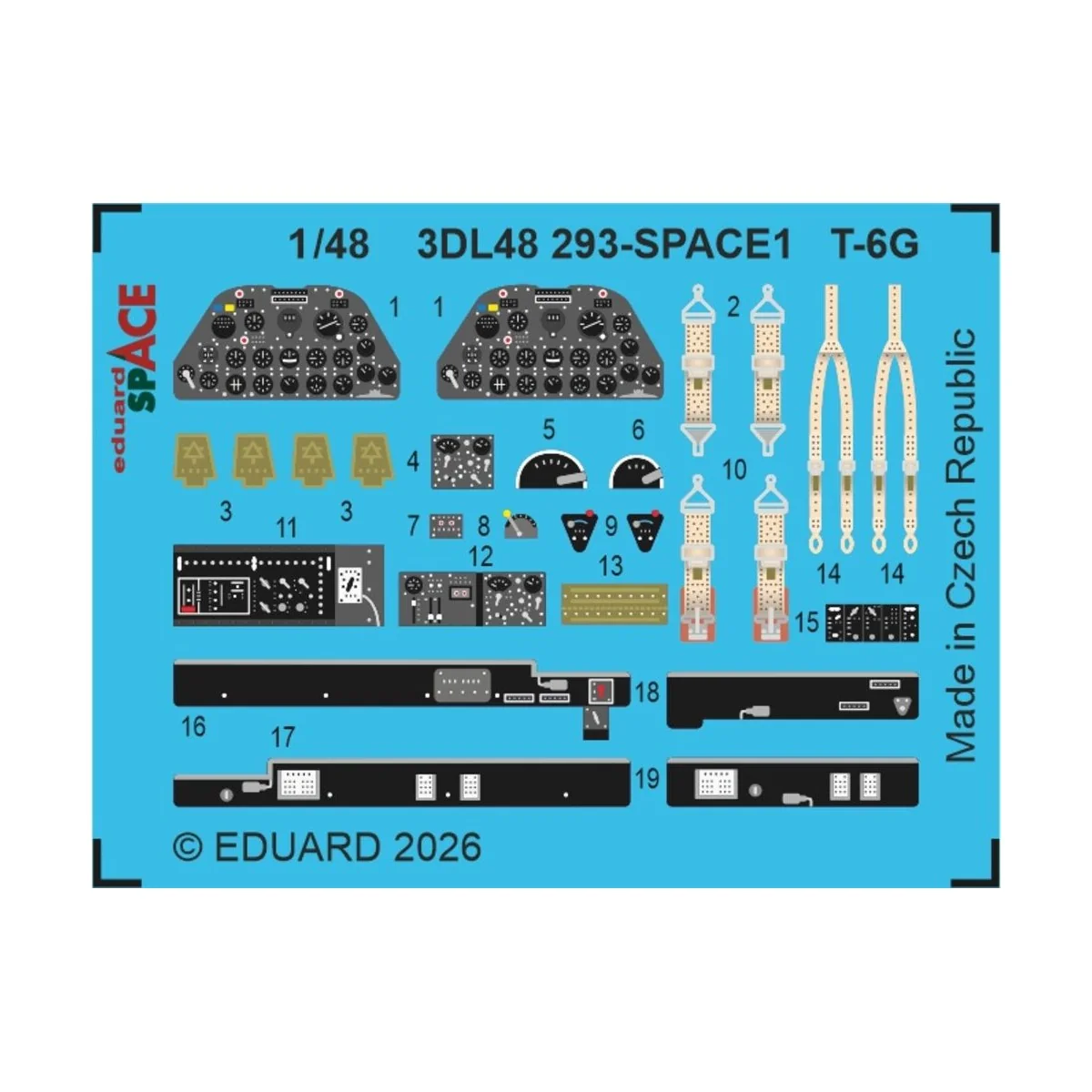 T-6G SPACE for Italeri, 1/48 - Eduard Accessories 3DL48293 T-6G SPACE for Italeri, 1/48 - Eduard Accessories 3DL48293