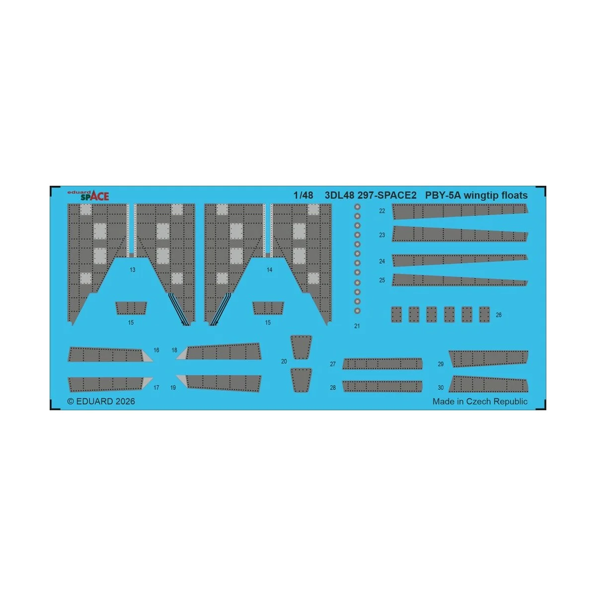 PBY-5A wingtip floats SPACE for Eduard / Revell, 1/48 - Eduard Acce... PBY-5A wingtip floats SPACE for Eduard / Revell, 1/48 - Eduard Acce...