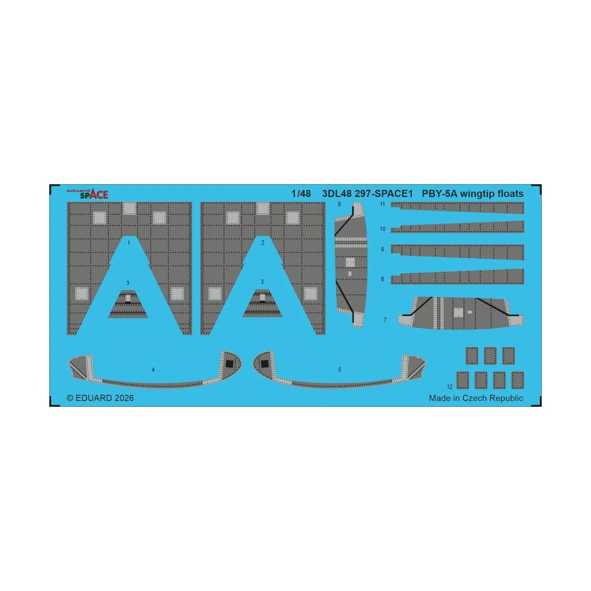 PBY-5A wingtip floats SPACE for Eduard / Revell, 1/48 - Eduard Acce... PBY-5A wingtip floats SPACE for Eduard / Revell, 1/48 - Eduard Acce...