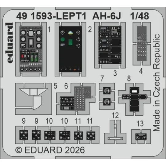 AH-6J for ICM, 1/48 - Eduard Accessories 491593 AH-6J for ICM, 1/48 - Eduard Accessories 491593