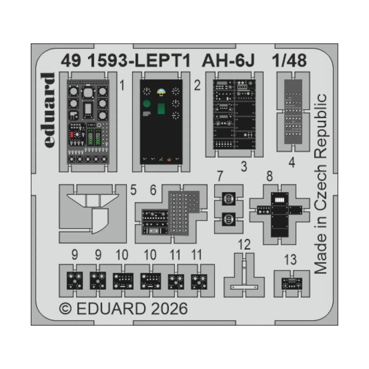 AH-6J for ICM, 1/48 - Eduard Accessories 491593 AH-6J for ICM, 1/48 - Eduard Accessories 491593