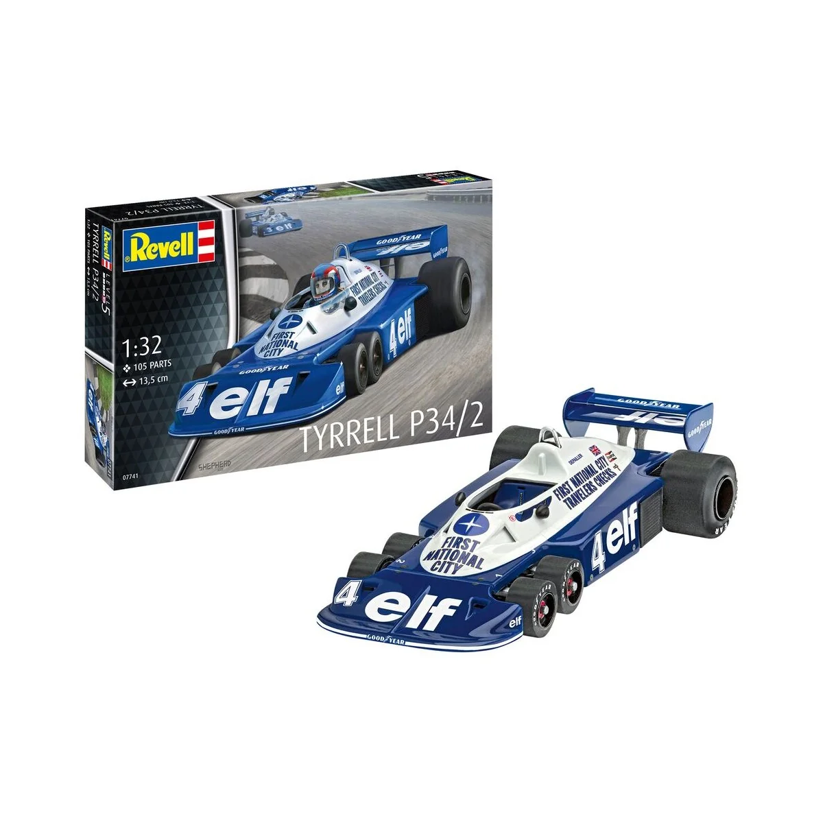 Tyrrel P34/2 6-Wheeler, 1/32 - Revell 07741 Tyrrel P34/2 6-Wheeler, 1/32 - Revell 07741