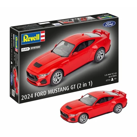 2024 Ford Mustang GT (easy-click), 1/25 - Revell 07743 2024 Ford Mustang GT (easy-click), 1/25 - Revell 07743