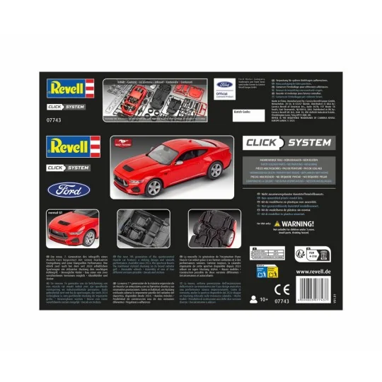 2024 Ford Mustang GT (easy-click), 1/25 - Revell 07743 2024 Ford Mustang GT (easy-click), 1/25 - Revell 07743