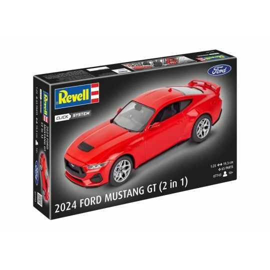2024 Ford Mustang GT (easy-click), 1/25 - Revell 07743 2024 Ford Mustang GT (easy-click), 1/25 - Revell 07743