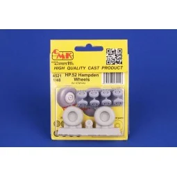 HP.52 Hampden Wheels for ICM, 1/48 - CMK 129-4521 2
