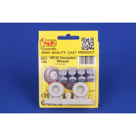 HP.52 Hampden Wheels for ICM, 1/48 - CMK 129-4521