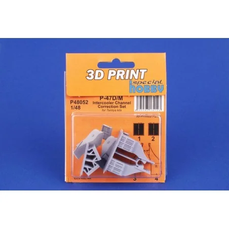 P-47D/M Intercooler Channel Correction Set for Tamiya, 1/48 - CMK 1...