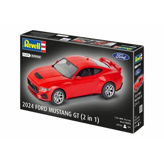 2024 Ford Mustang GT (easy-click), 1/25 - Revell 07743 2024 Ford Mustang GT (easy-click), 1/25 - Revell 07743