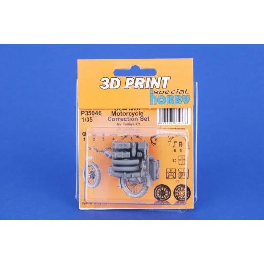 BSA M20 Motorcycle Correction Set for Tamiya, 1/35 - CMK 129-P35046 BSA M20 Motorcycle Correction Set for Tamiya, 1/35 - CMK 129-P35046