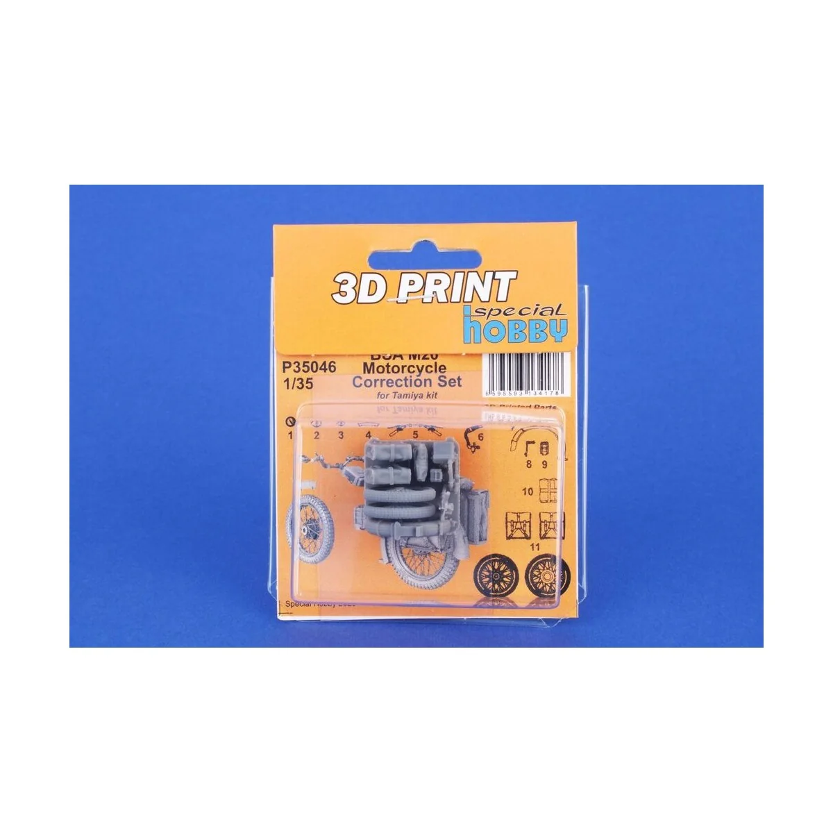 BSA M20 Motorcycle Correction Set for Tamiya, 1/35 - CMK 129-P35046 BSA M20 Motorcycle Correction Set for Tamiya, 1/35 - CMK 129-P35046