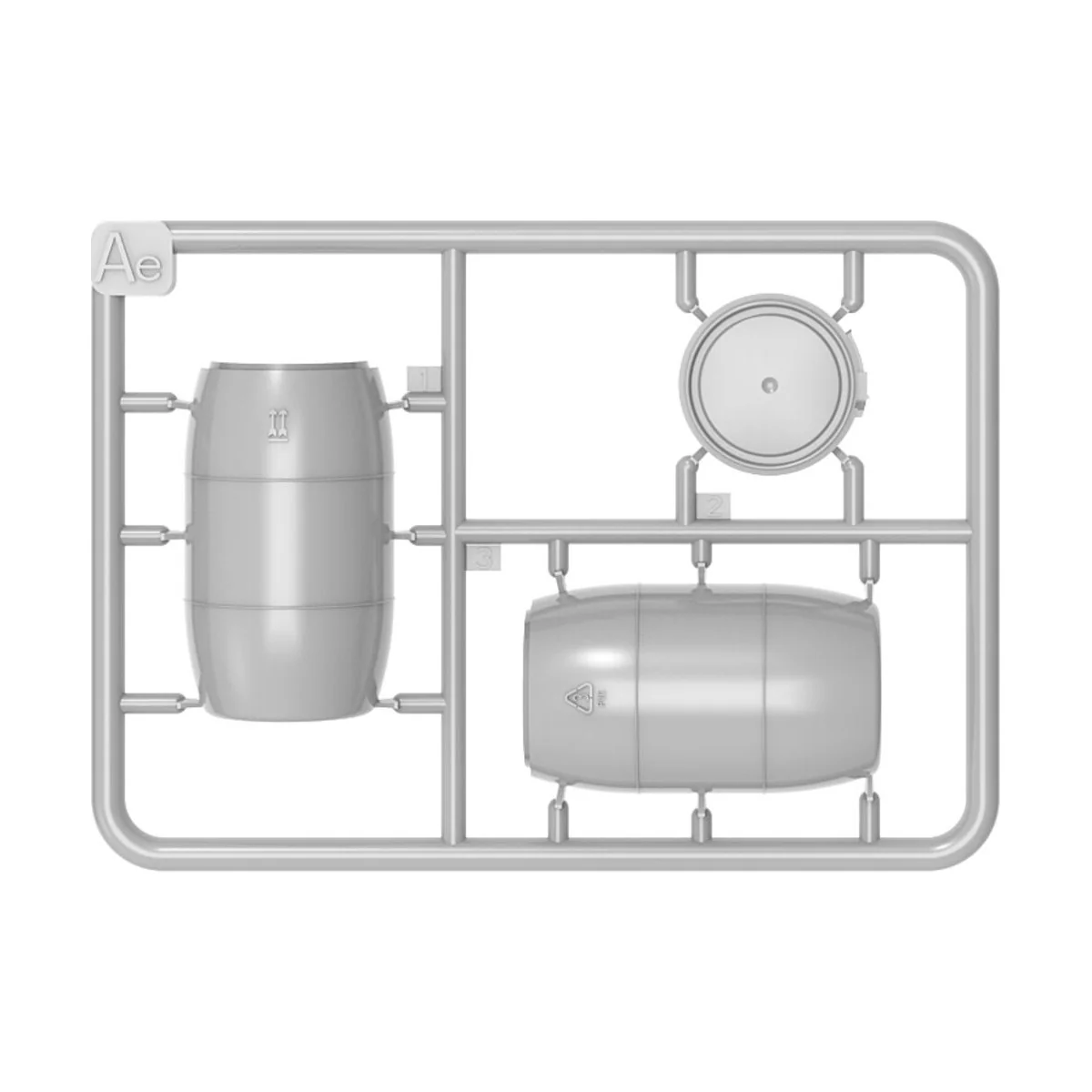 Plastic Barrels 200L, 1/24 - MiniArt 24011 Plastic Barrels 200L, 1/24 - MiniArt 24011