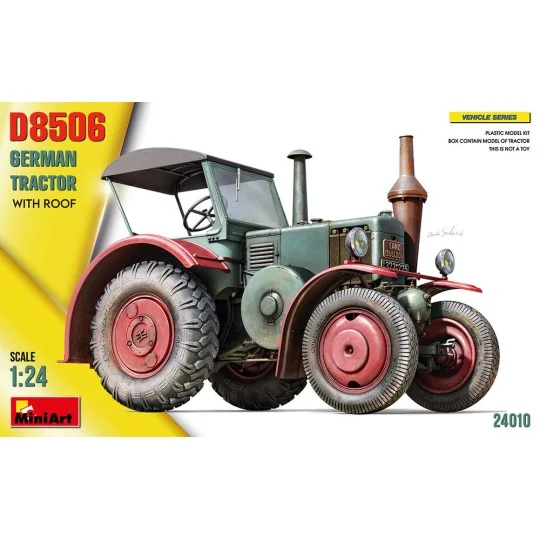 German Tractor D8506 w/Roof, 1/24 - MiniArt 24010 German Tractor D8506 w/Roof, 1/24 - MiniArt 24010
