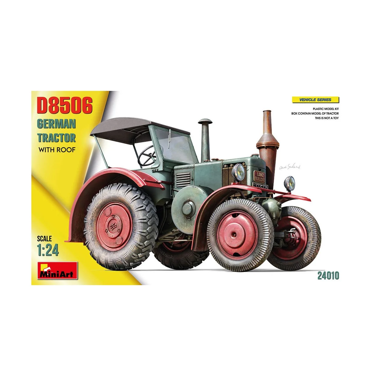 German Tractor D8506 w/Roof, 1/24 - MiniArt 24010 German Tractor D8506 w/Roof, 1/24 - MiniArt 24010