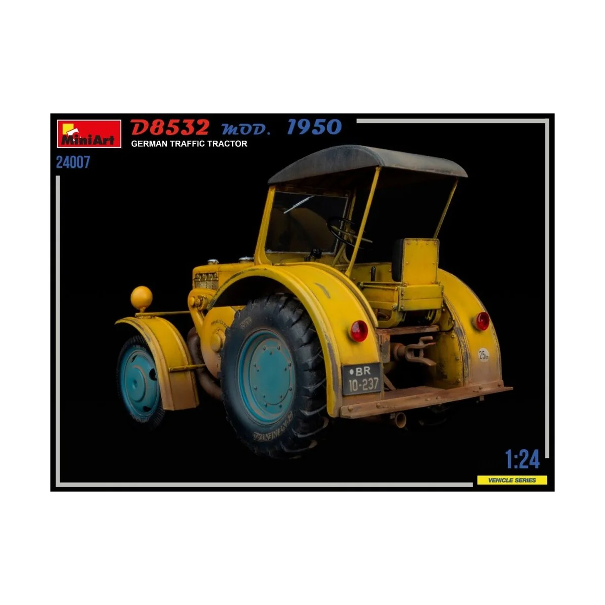 German Traffic Tractor D8532 Mod.1950, 1/24 - MiniArt 24007 German Traffic Tractor D8532 Mod.1950, 1/24 - MiniArt 24007