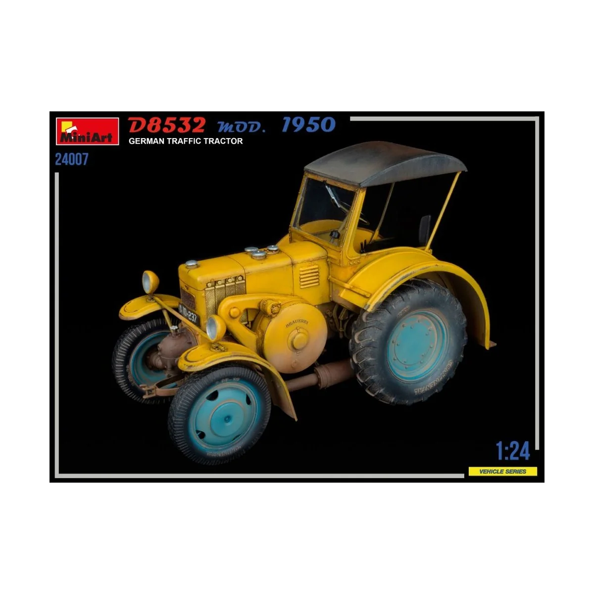 German Traffic Tractor D8532 Mod.1950, 1/24 - MiniArt 24007 German Traffic Tractor D8532 Mod.1950, 1/24 - MiniArt 24007