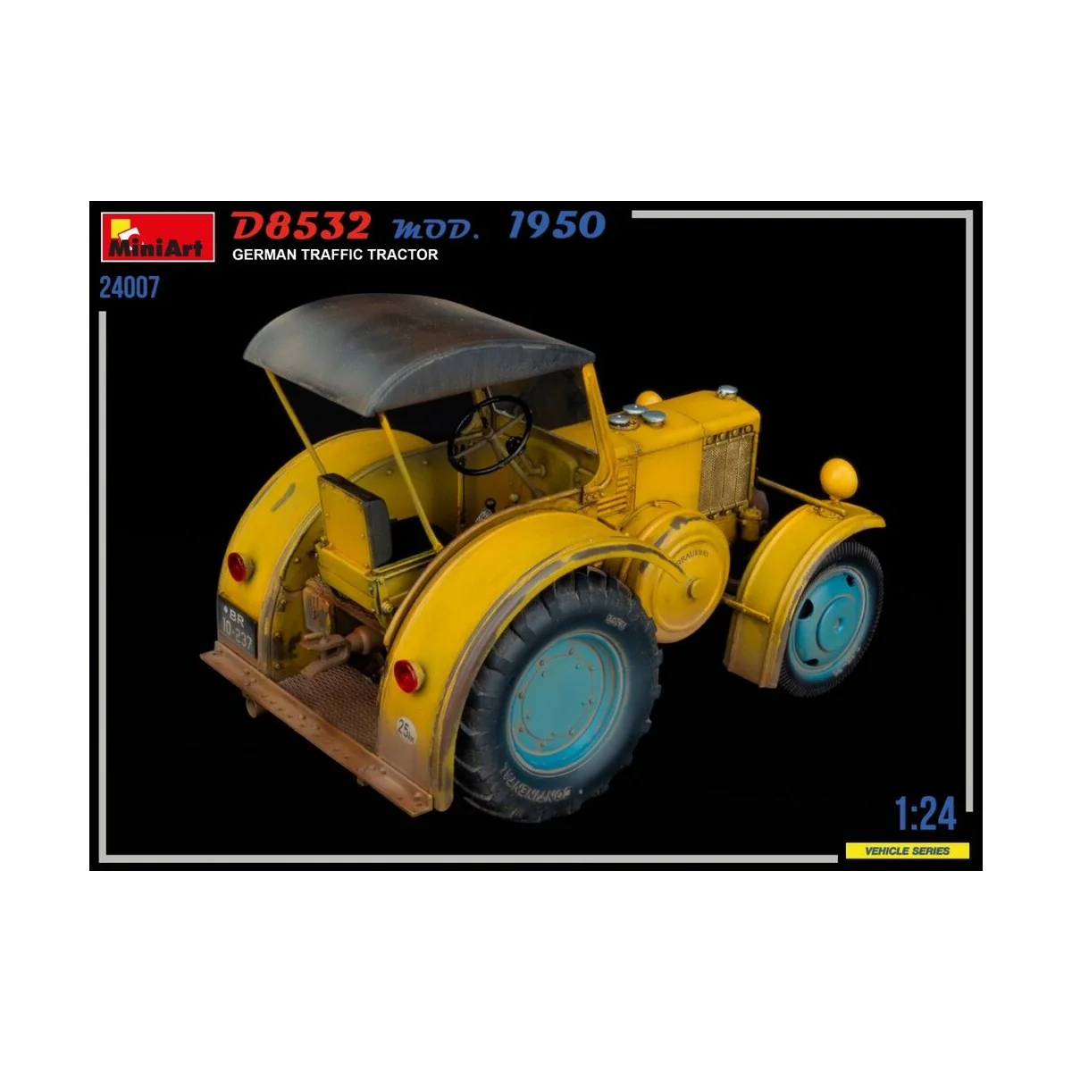 German Traffic Tractor D8532 Mod.1950, 1/24 - MiniArt 24007 German Traffic Tractor D8532 Mod.1950, 1/24 - MiniArt 24007