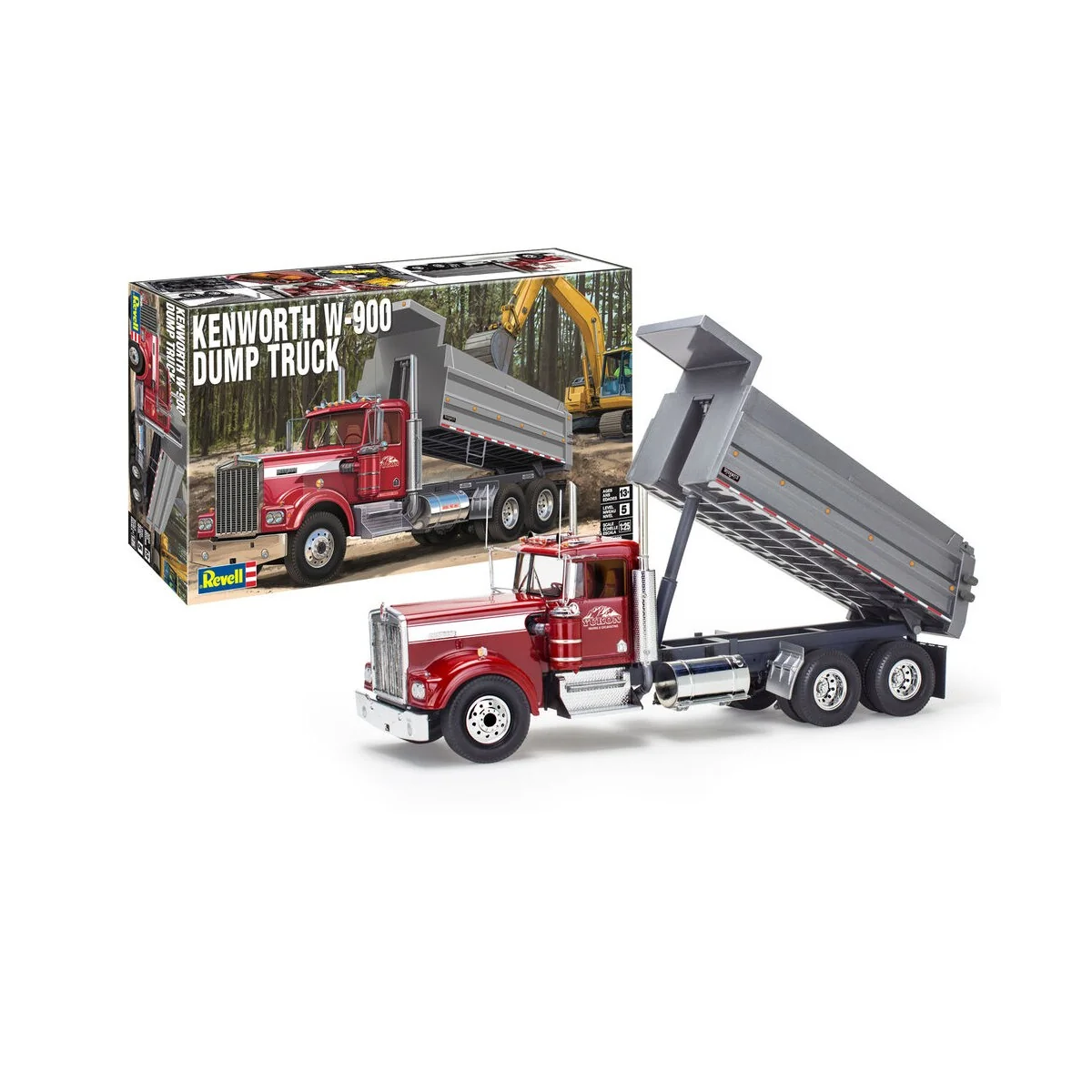 Kenworth W-900 Dump Truck, 1/25 - Revell 12628