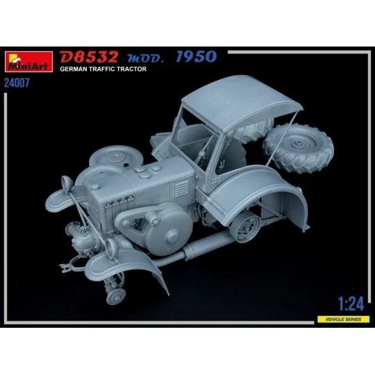 German Traffic Tractor D8532 Mod.1950, 1/24 - MiniArt 24007 German Traffic Tractor D8532 Mod.1950, 1/24 - MiniArt 24007