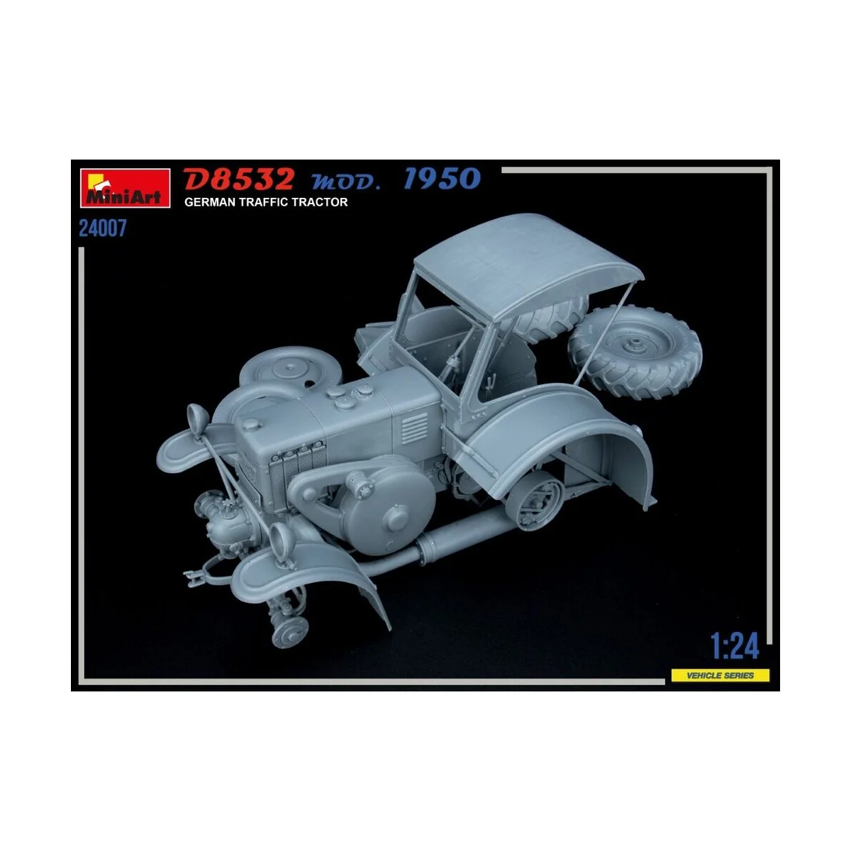 German Traffic Tractor D8532 Mod.1950, 1/24 - MiniArt 24007 German Traffic Tractor D8532 Mod.1950, 1/24 - MiniArt 24007