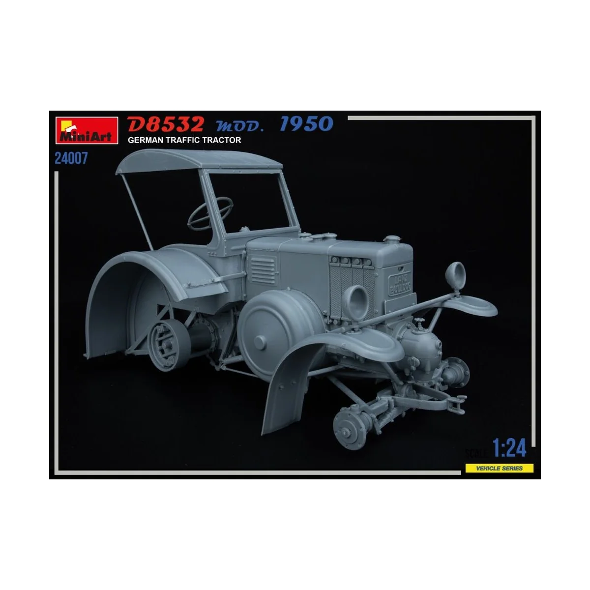 German Traffic Tractor D8532 Mod.1950, 1/24 - MiniArt 24007 German Traffic Tractor D8532 Mod.1950, 1/24 - MiniArt 24007