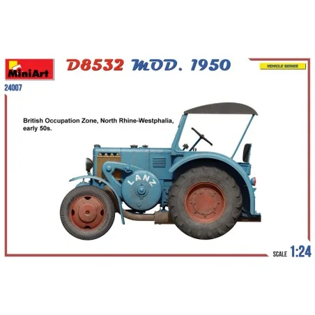 German Traffic Tractor D8532 Mod.1950, 1/24 - MiniArt 24007