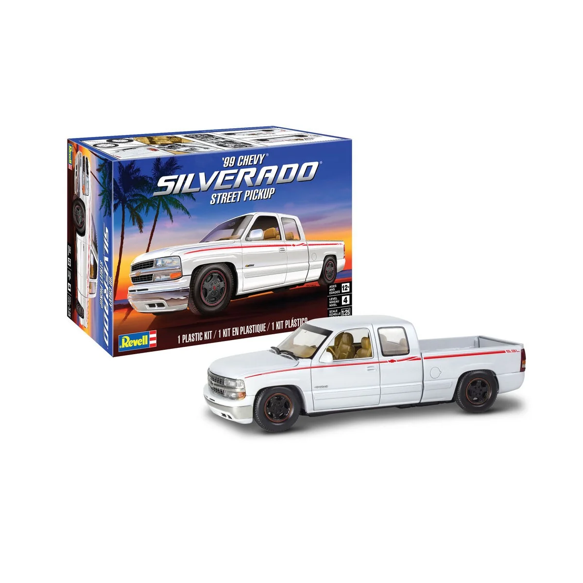 1999 Chevy Silverado Custom Pickup, 1/25 - Revell 14538 1999 Chevy Silverado Custom Pickup, 1/25 - Revell 14538